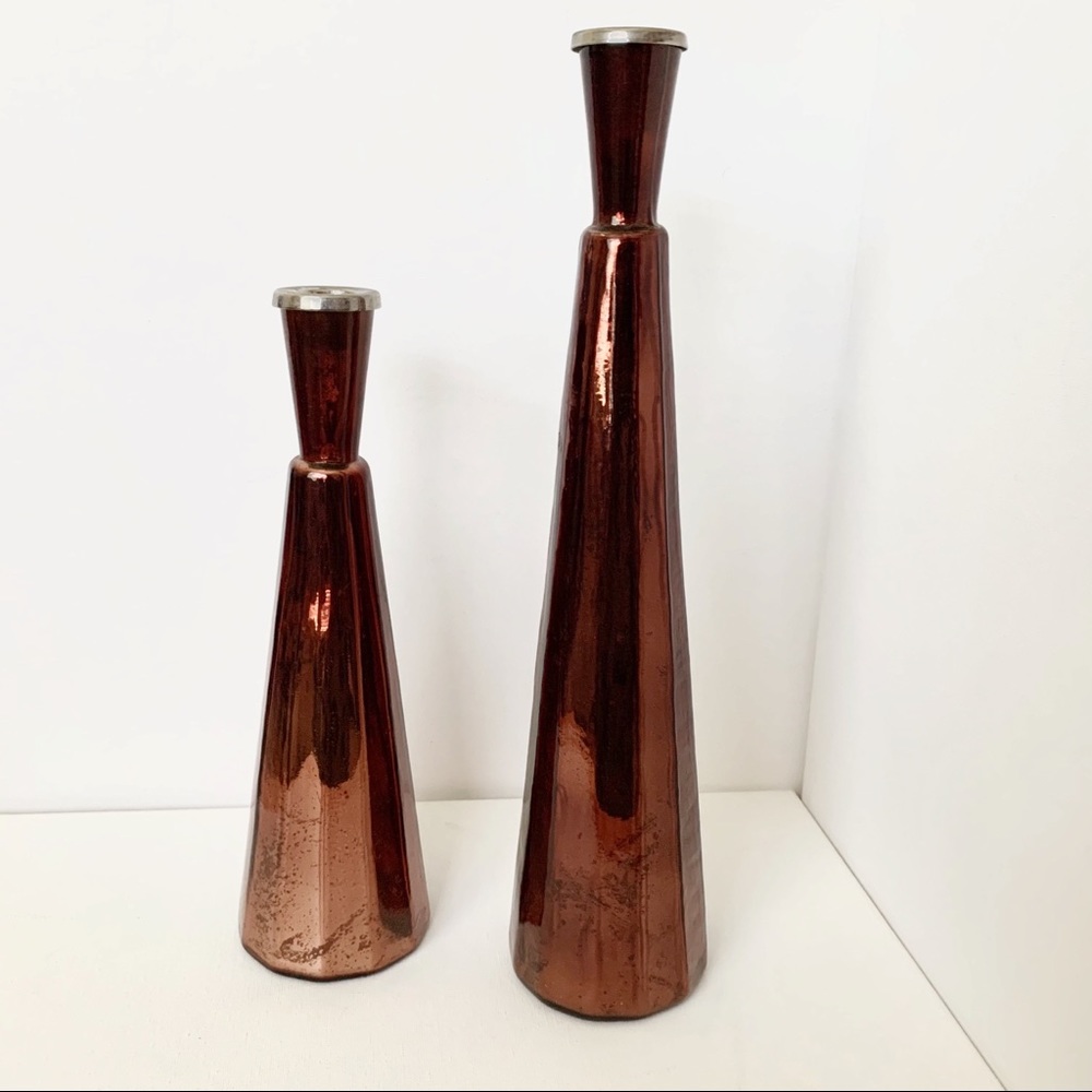West Elm Candle Holders Set of 2
